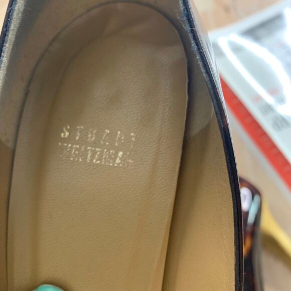 Stuart Weitzman Brown Chunky Heels - Picture 3 of 9